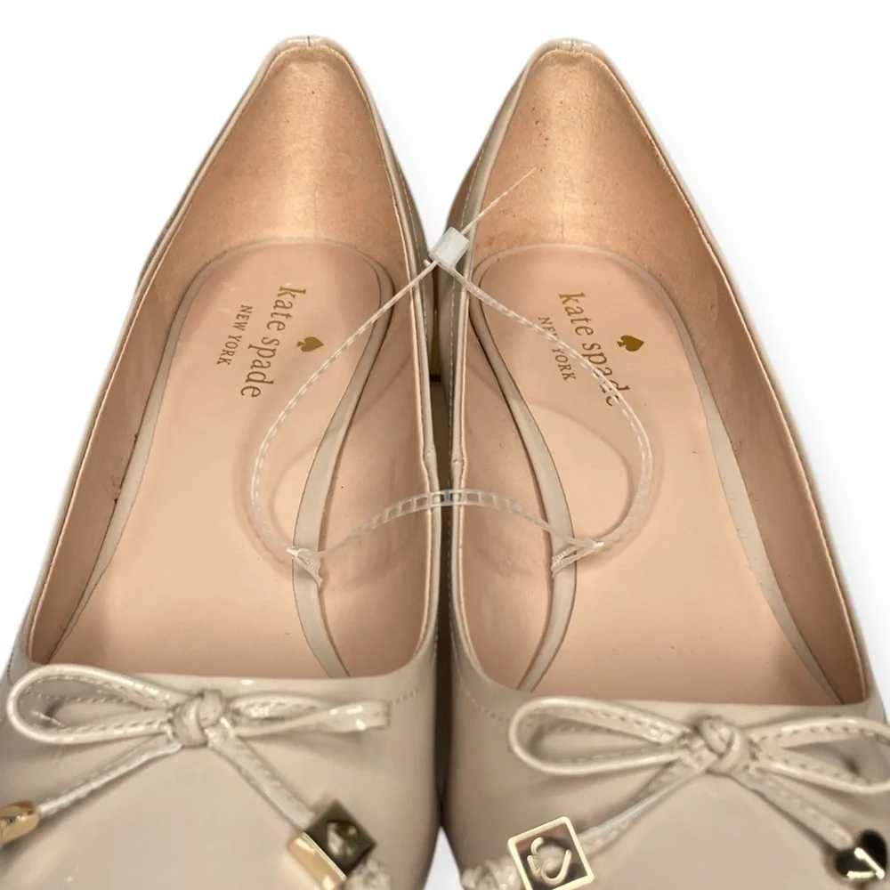 Kate Spade New York 10 Bev Bette Bow Tusk Patent Leather Block Heels - Picture 10 of 16